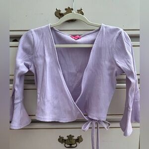 Lavender Wrap Top